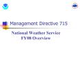 Management Directive 715 PowerPoint PPT Presentation