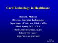 Card Technology in Healthcare PowerPoint PPT Presentation
