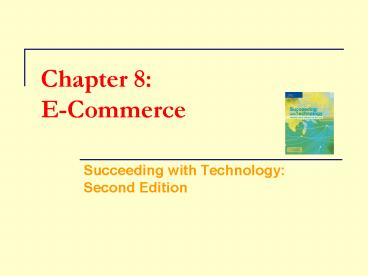 Chapter 8: ECommerce