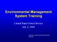 Environmental Management System Training PowerPoint PPT Presentation