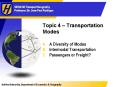 Topic 4 Transportation Modes PowerPoint PPT Presentation