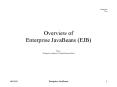Overview of Enterprise JavaBeans EJB PowerPoint PPT Presentation