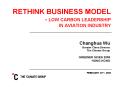 RETHINK BUSINESS MODEL LOW CARBON LEADERSHIP IN AVIATION INDUSTRY PowerPoint PPT Presentation