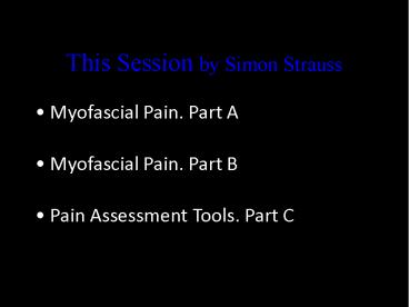 This Session by Simon Strauss