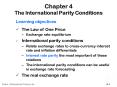 Chapter 4 The International Parity Conditions PowerPoint PPT Presentation
