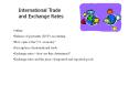 International Trade and Exchange Rates PowerPoint PPT Presentation