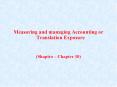 Measuring and managing Accounting or Translation Exposure PowerPoint PPT Presentation