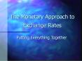 The Monetary Approach to Exchange Rates PowerPoint PPT Presentation