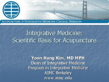 Yoon Hang Kim, MD MPH
