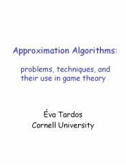 Approximation Algorithms: