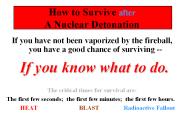 How to Survive after A Nuclear Detonation