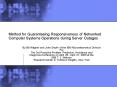 Method for Guaranteeing Responsiveness of Networked Computer Systems Operations during Server Outage PowerPoint PPT Presentation