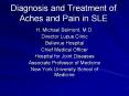 Diagnosis and Treatment of Aches and Pain in SLE PowerPoint PPT Presentation