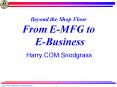 Beyond the Shop Floor From E-MFG to E-Business PowerPoint PPT Presentation