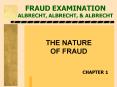 FRAUD EXAMINATION ALBRECHT, ALBRECHT, PowerPoint PPT Presentation