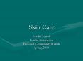 Skin Care PowerPoint PPT Presentation