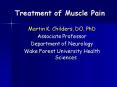 Treatment of Muscle Pain PowerPoint PPT Presentation