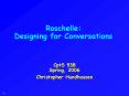 Roschelle: Designing for Conversations PowerPoint PPT Presentation