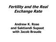 Fertility and the Real Exchange Rate