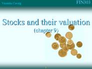 Stocks and their valuation