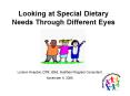 Looking at Special Dietary Needs Through Different Eyes PowerPoint PPT Presentation