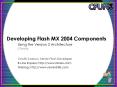 Developing Flash MX 2004 Components PowerPoint PPT Presentation