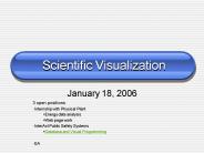 Scientific Visualization