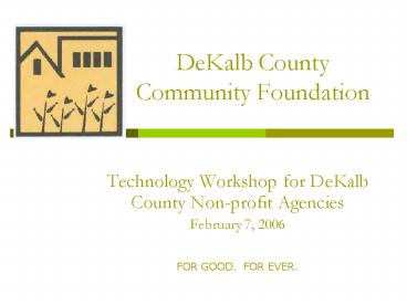 DeKalb County Community Foundation