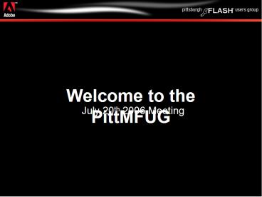 Welcome to the PittMFUG