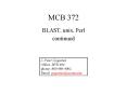 MCB 372 PowerPoint PPT Presentation