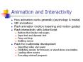 Animation and Interactivity PowerPoint PPT Presentation