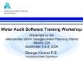 Water Audit Software Training Workshop Presented by the Metropolitan North Georgia Water Planning Di PowerPoint PPT Presentation