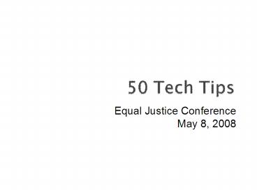 Equal Justice Conference