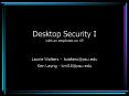 Desktop Security I with an emphasis on XP PowerPoint PPT Presentation