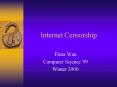 Internet Censorship PowerPoint PPT Presentation
