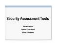Security Assessment Tools PowerPoint PPT Presentation