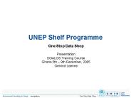 UNEP Shelf Programme