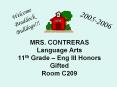 MRS. CONTRERAS Language Arts 11th Grade  PowerPoint PPT Presentation