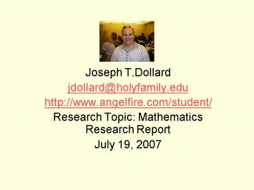 Joseph T.Dollard