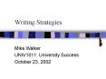 Writing Strategies PowerPoint PPT Presentation