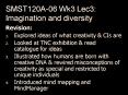 SMST120A06 Wk3 Lec3: Imagination and diversity PowerPoint PPT Presentation