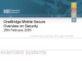OneBridge Mobile Secure PowerPoint PPT Presentation