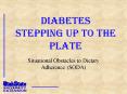 Diabetes Stepping Up to the Plate PowerPoint PPT Presentation