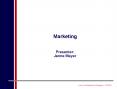 Marketing Presenter: Jenne Meyer PowerPoint PPT Presentation