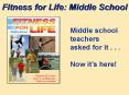 Fitness for Life: Middle School PowerPoint PPT Presentation