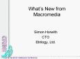 Whats New from Macromedia PowerPoint PPT Presentation