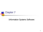Information Systems Software