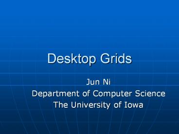 Desktop Grids