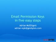 Email Permission Keys in five easy steps