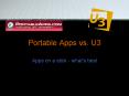 Portable Apps vs. U3 PowerPoint PPT Presentation